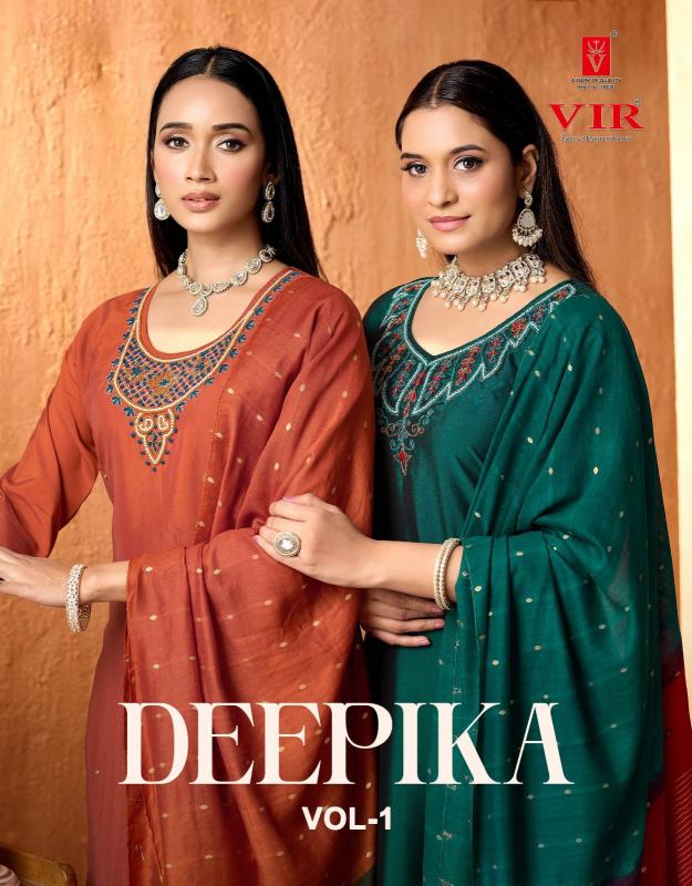 Vir Deepika vol 1 catalog branded kurtis at wholesale price