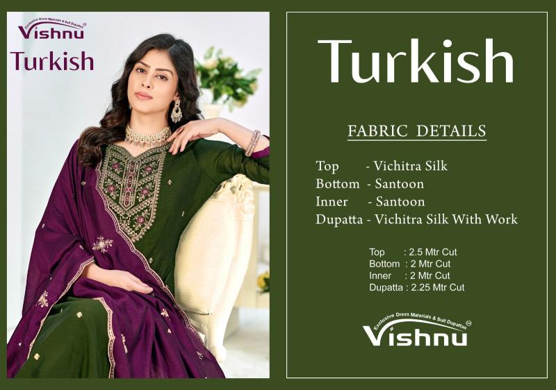 Vishnu Turkish catalog salwar kameez wholesale surat gujarat