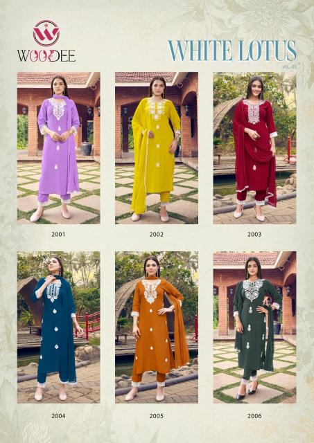 Woodee White Lotus Vol 2 catalog w brand kurtis wholesale in bangalore 