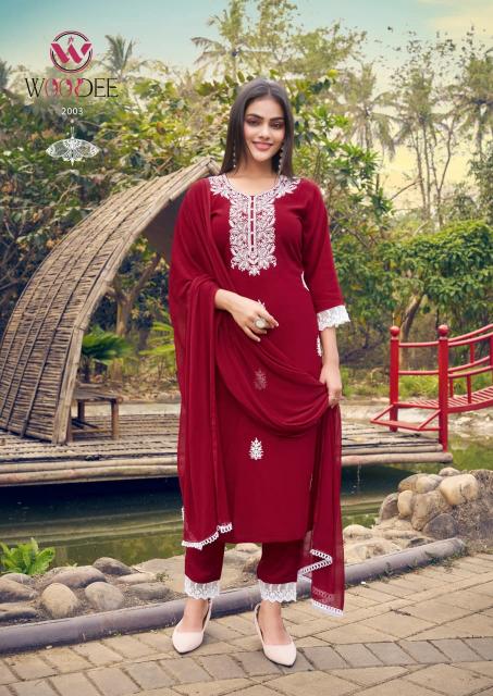 Woodee White Lotus Vol 2 catalog w brand kurtis wholesale in bangalore 