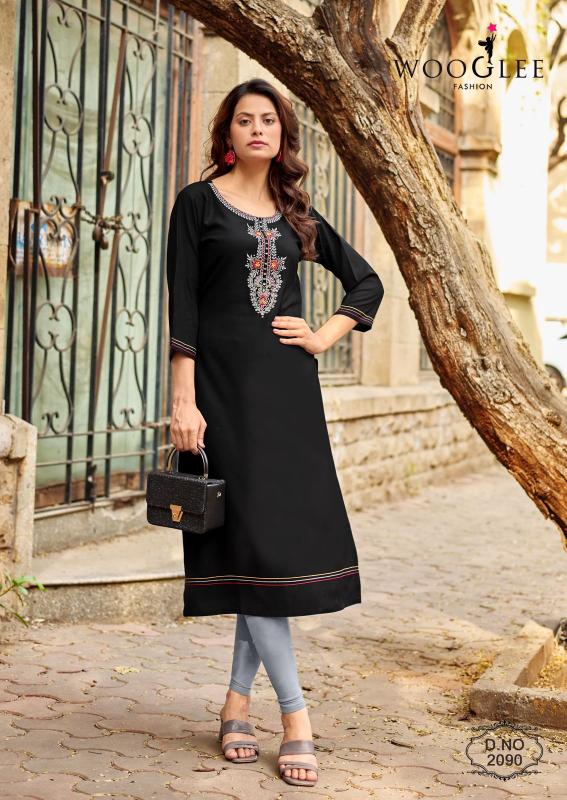 Wooglee Barbella Vol 14 catalog branded kurtis wholesale bulkli