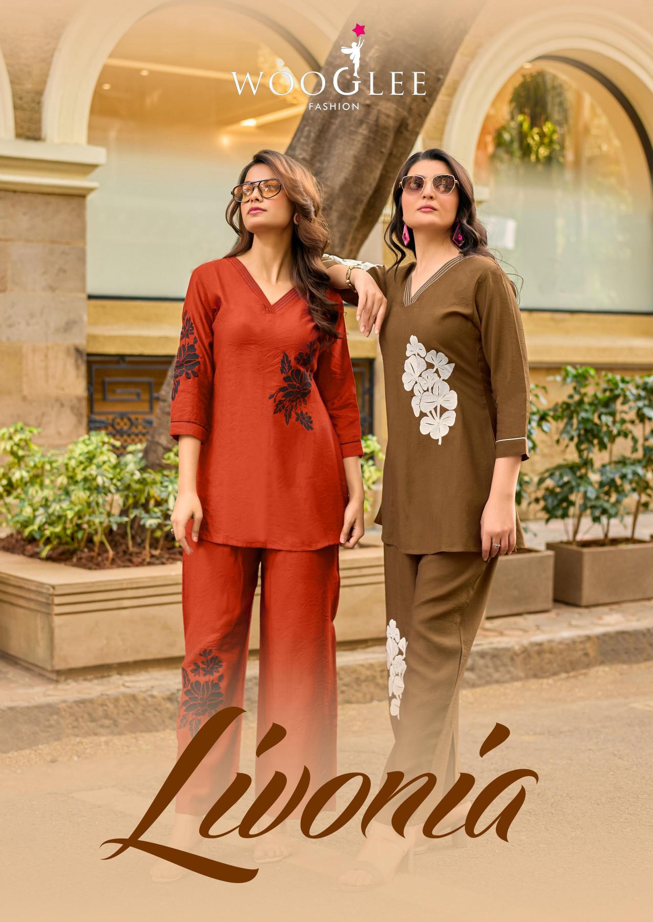 Wooglee Livonia catalog coord set wholesaler in mumbai
