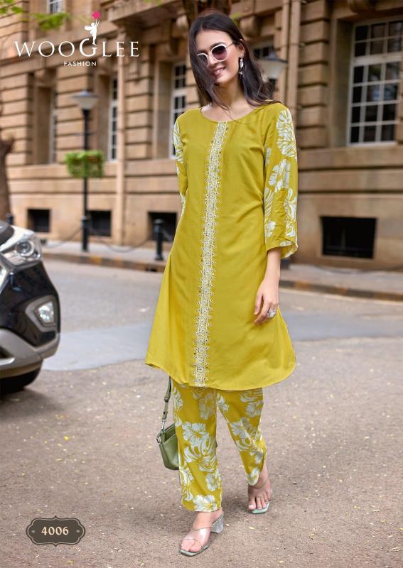 Wooglee Yanaa catalog co ord sets india