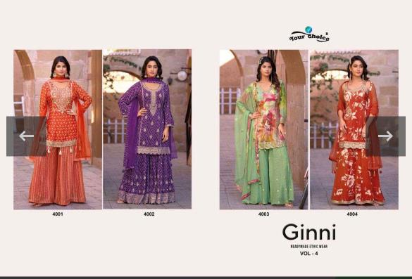 Your choice Ginni Vol 4 catalog wholesale salwar kameez market in kolkata