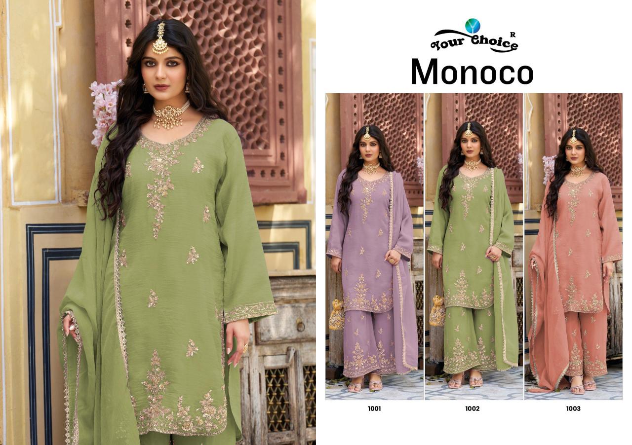 Your choice Monoco catalog wholesale designer stylish salwar kameez