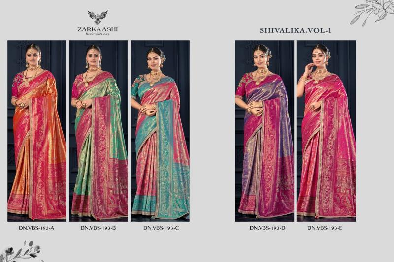 Zarkaashi Shivalika Vol 1 catalog wholesale sarees