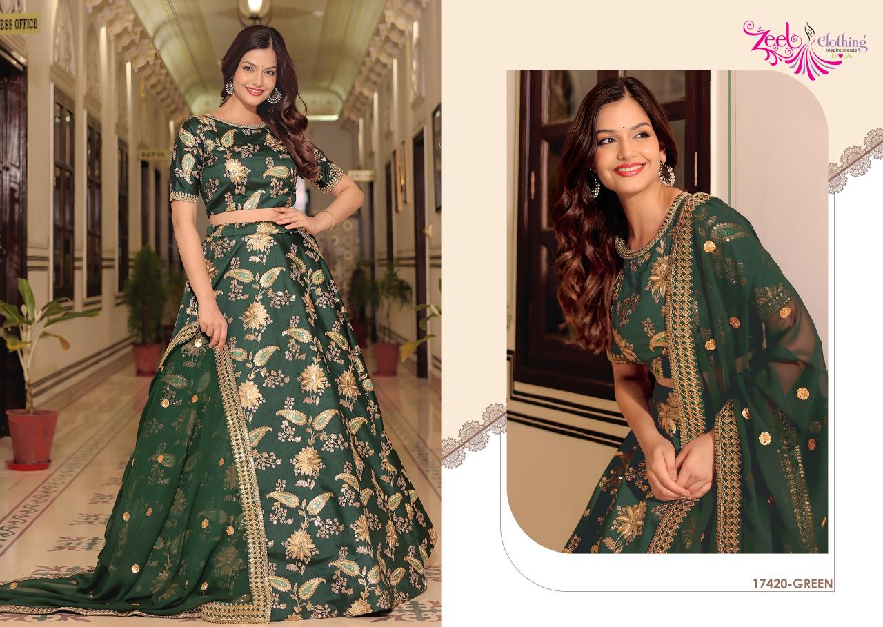 Zeel Clothing vol 30 catalog lehenga choli wholesaler in delhi