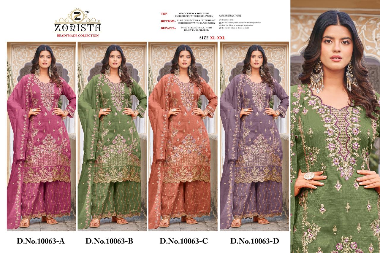 Zorista 10063 catalog pakistani readymade suits wholesale uk