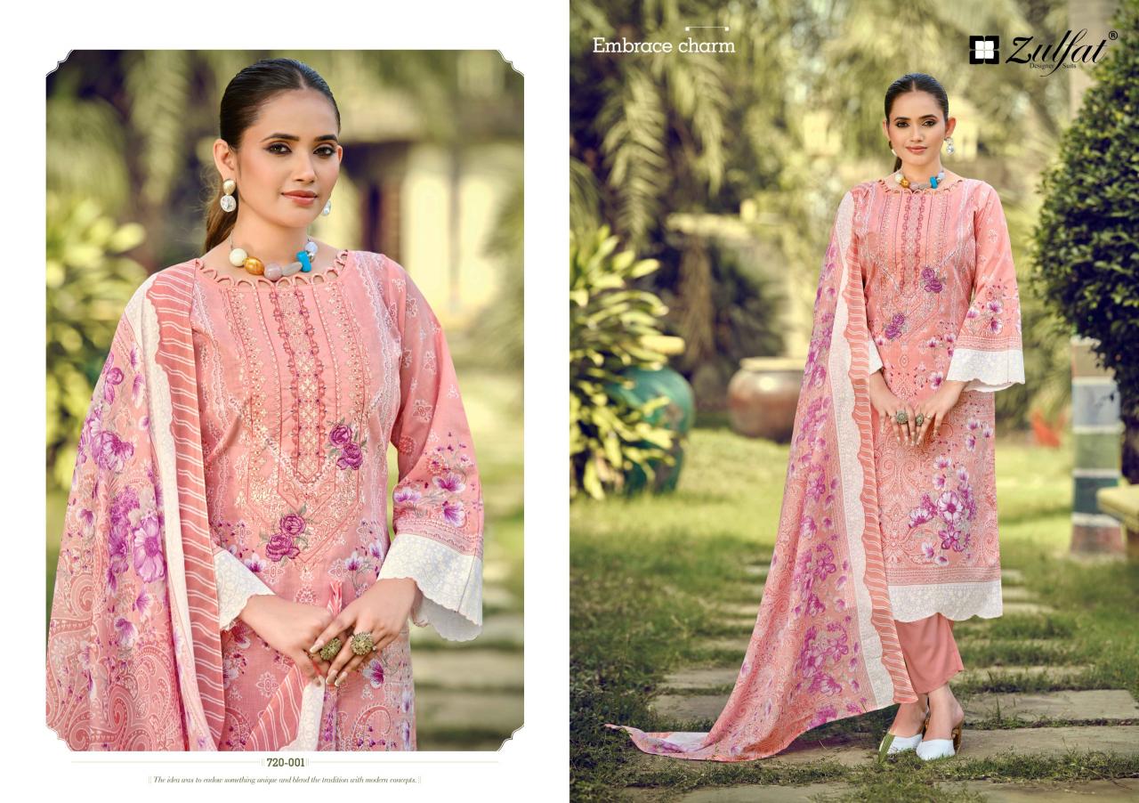 Zulfat Sana Safina vol 4 catalog cheapest dress material wholesaler in surat