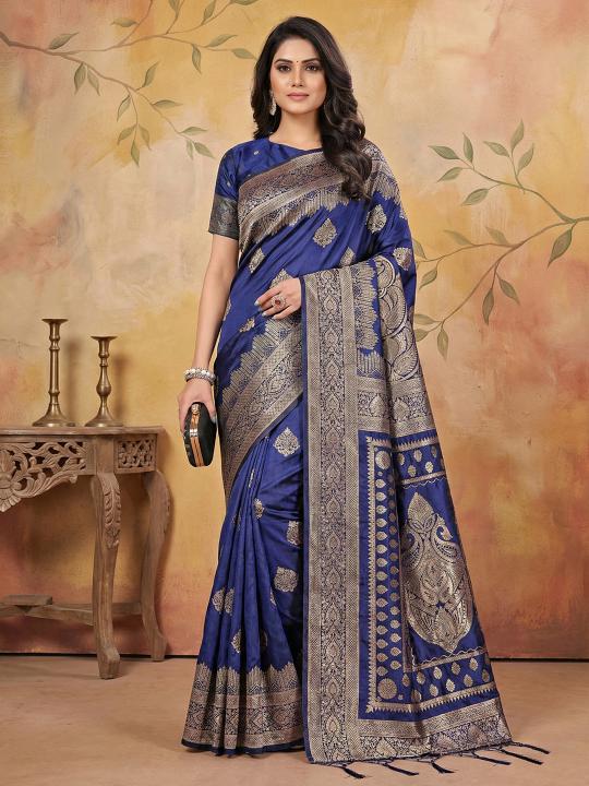 AADYA SILK VOL 3 by shree shyam fashion fancy designer Silk Blend fabric saree wholesale with Fancy latkan