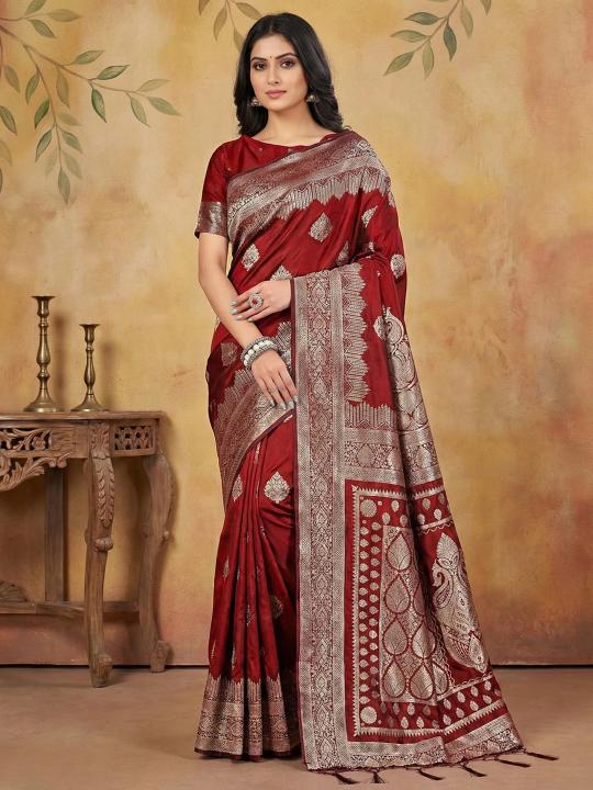 AADYA SILK VOL 3 by shree shyam fashion fancy designer Silk Blend fabric saree wholesale with Fancy latkan