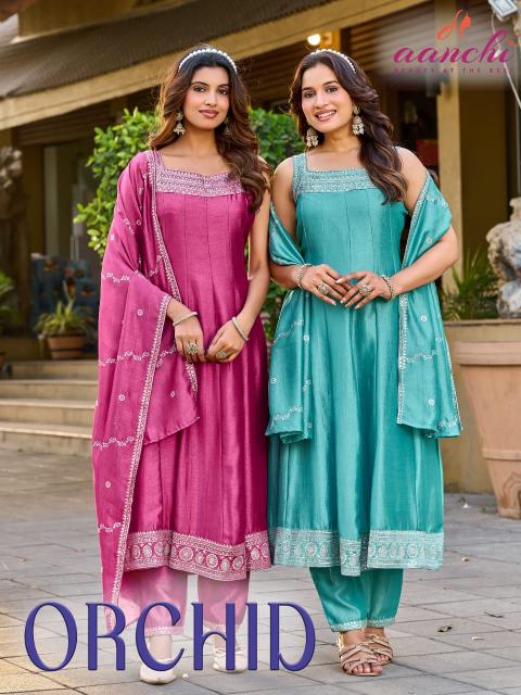 Aanchi Orchid 0.1 catalog designer kurti wholesale best place