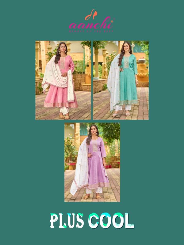 Aanchi Plus Cool catalog wholesale party wear kurti