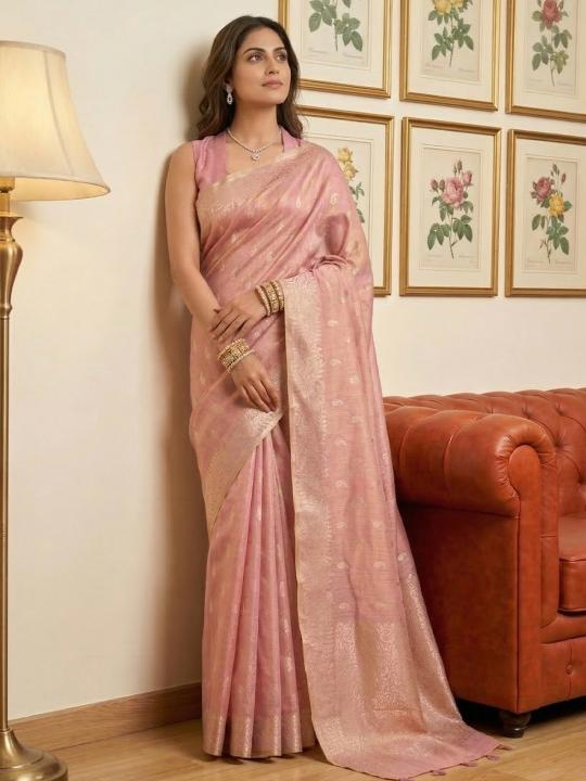 AAROHI by SHREE SHYAM FASHION fancy designer Soft tissue silk fabric saree wholesale with Fancy latkan