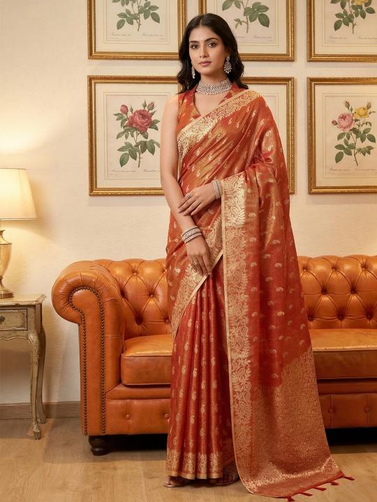 AAROHI by SHREE SHYAM FASHION fancy designer Soft tissue silk fabric saree wholesale with Fancy latkan