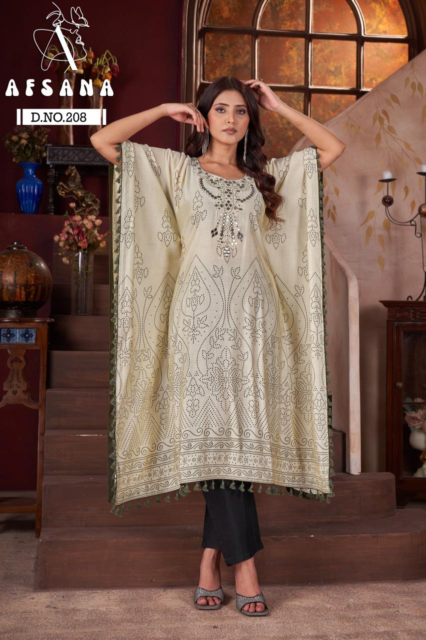 Afsana 208 catalog bulk kurtis wholesale