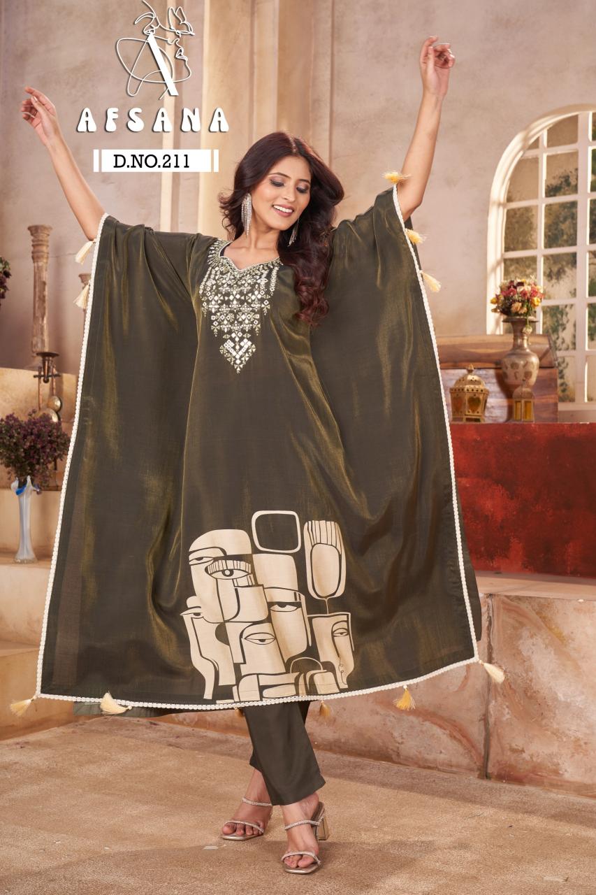 Afsana 211 catalog cheap kurtis for wholesale business