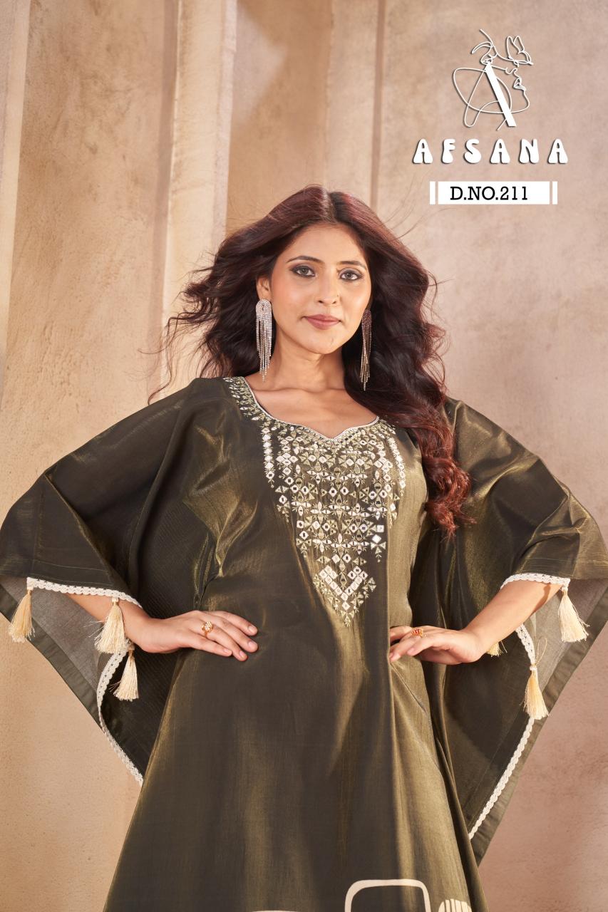 Afsana 211 catalog cheap kurtis for wholesale business