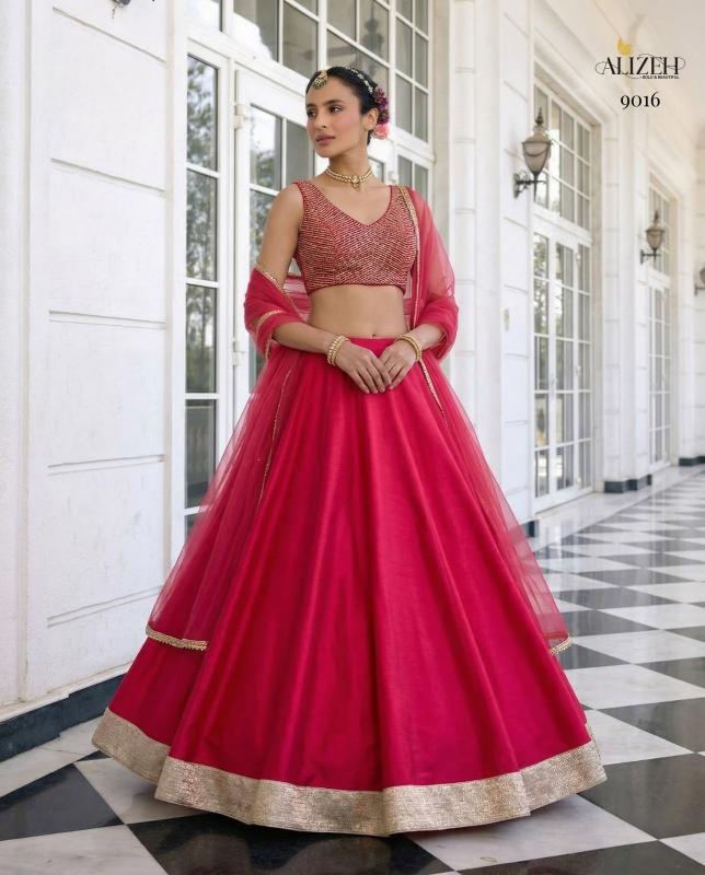 Alizeh 9014 To 9016 catalog lehenga choli wholesaler 