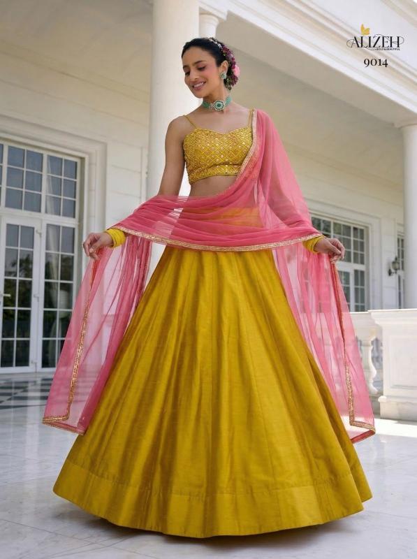 Alizeh 9014 To 9016 catalog lehenga choli wholesaler 