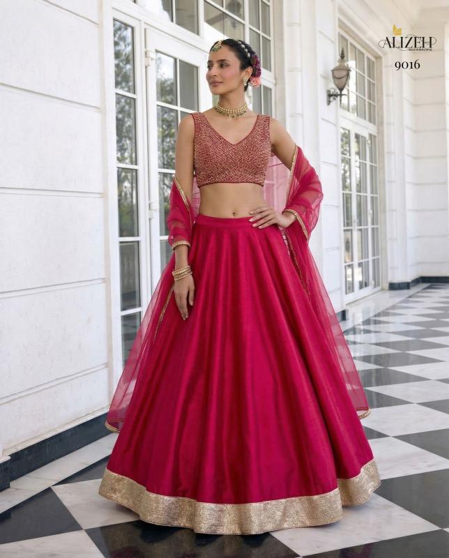 Alizeh 9014 To 9016 catalog lehenga choli wholesaler 