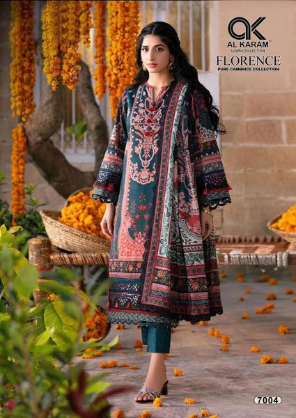Alkaram Florence Vol-7 – Karachi Kurti Pant With Dupatta - Wholesale Catalog