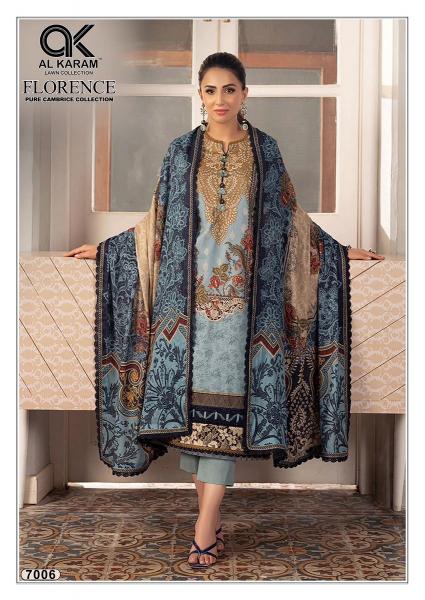 Alkaram Florence Vol-7 – Karachi Kurti Pant With Dupatta - Wholesale Catalog