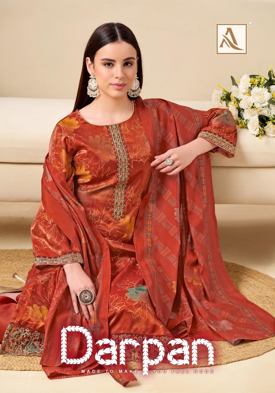 Alok Darpan catalog wholesale dress material market surat