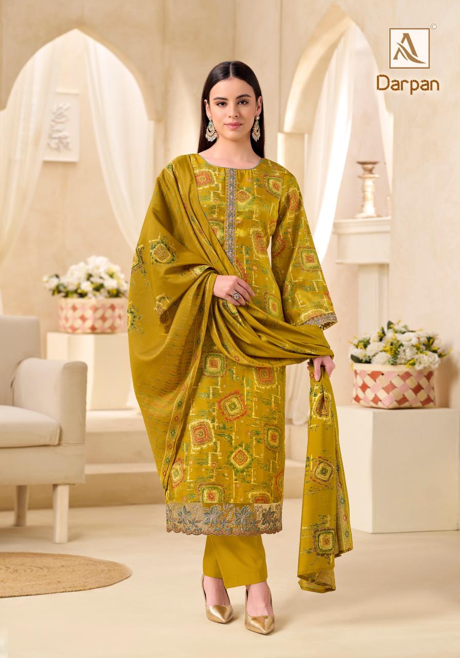Alok Darpan catalog wholesale dress material market surat