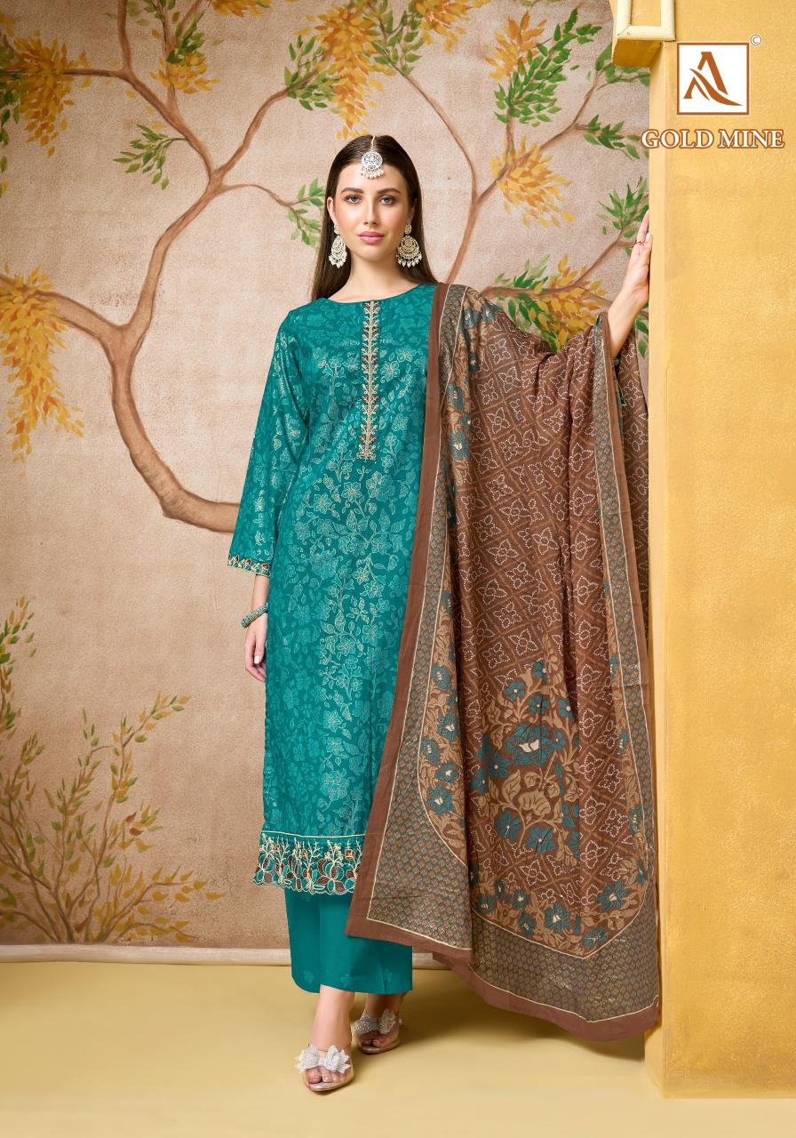 Alok Gold Mine catalog surat mumbai dress materials for sales whappa number