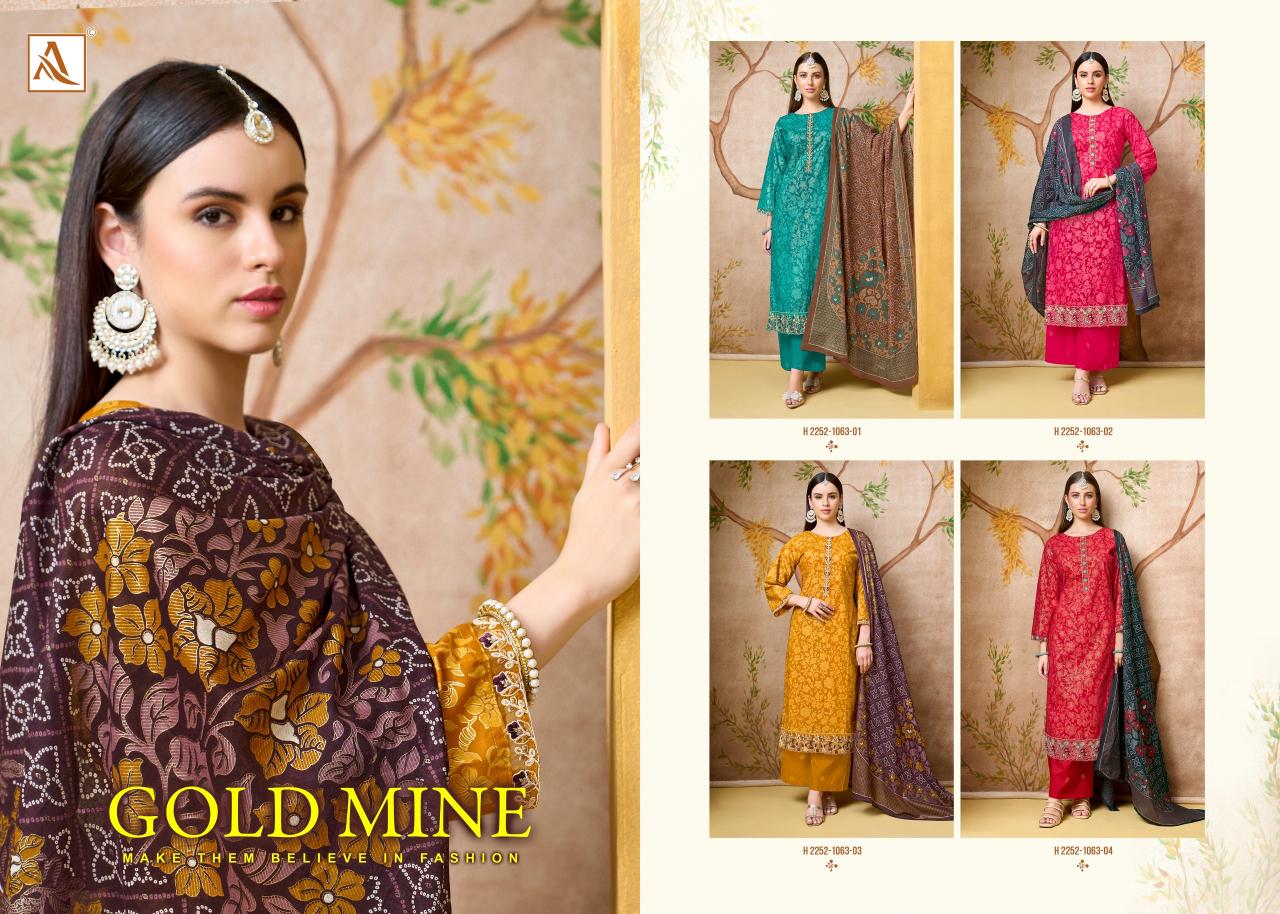 Alok Gold Mine catalog surat mumbai dress materials for sales whappa number