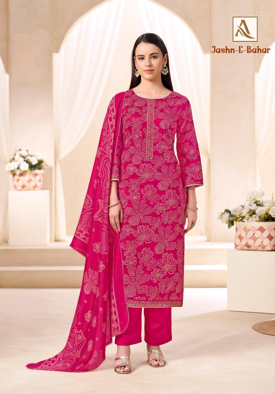 Alok Jashan E Bahar catalog surat mumbai dress materials for sales whappa number