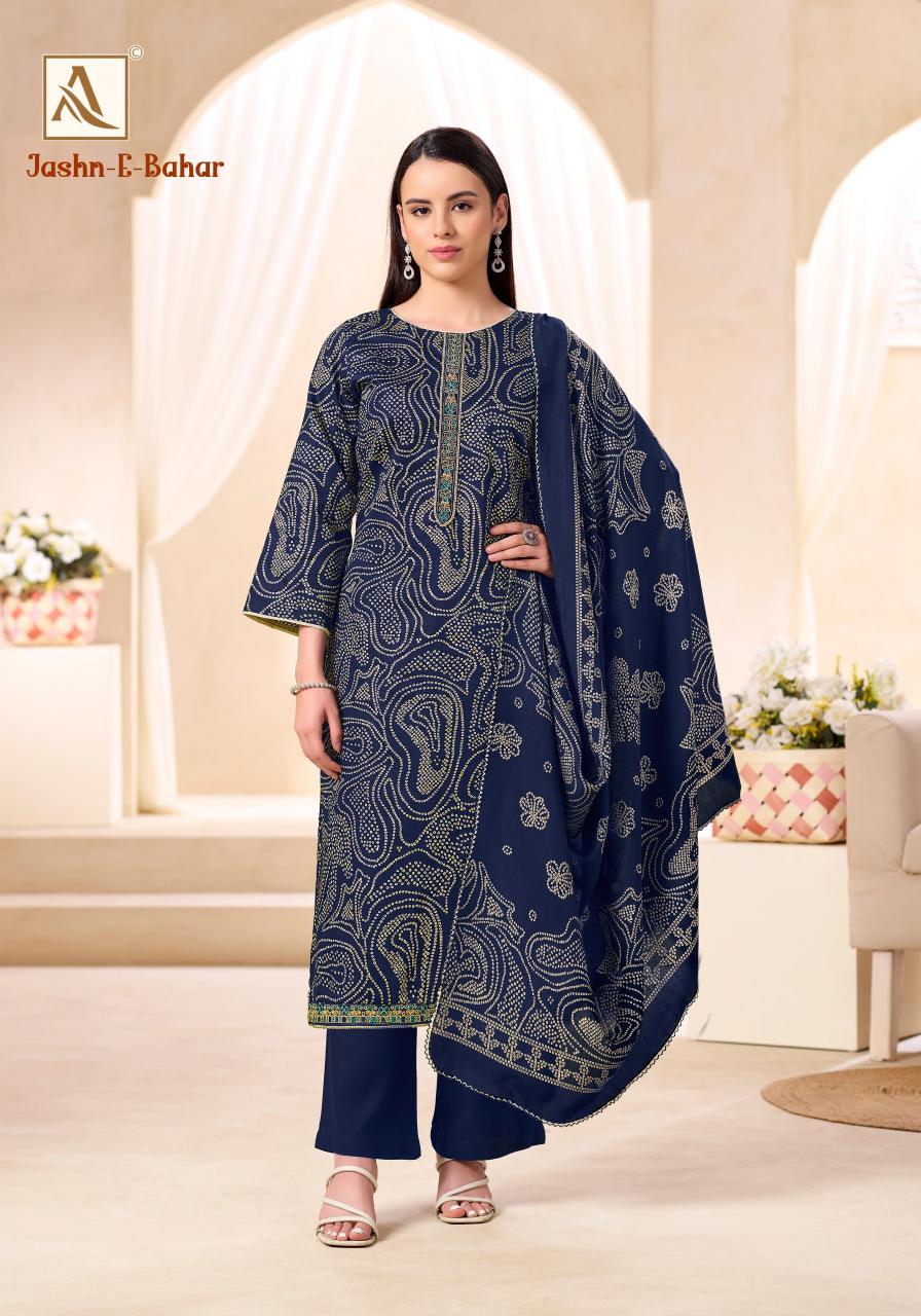 Alok Jashan E Bahar catalog surat mumbai dress materials for sales whappa number