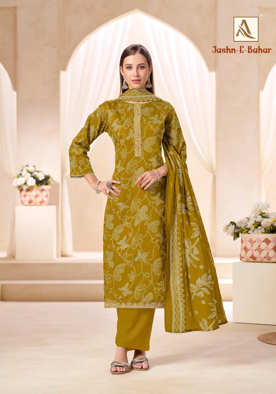 Alok Jashan E Bahar catalog surat mumbai dress materials for sales whappa number
