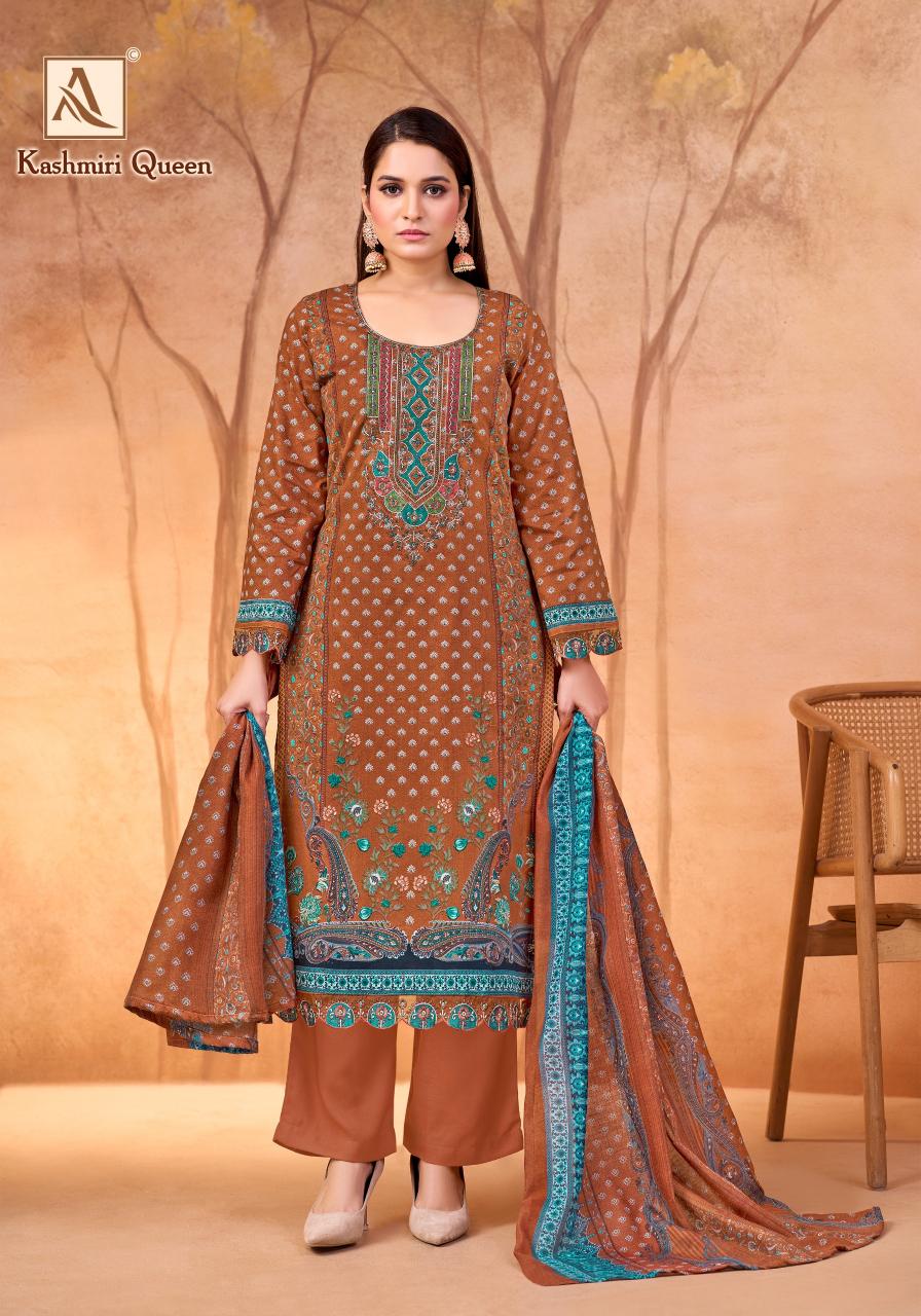 Alok Kashmiri Queen catalog online booking surat dress materials