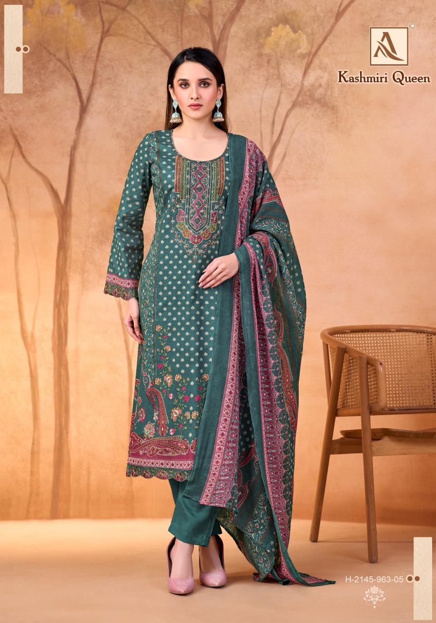 Alok Kashmiri Queen catalog online booking surat dress materials
