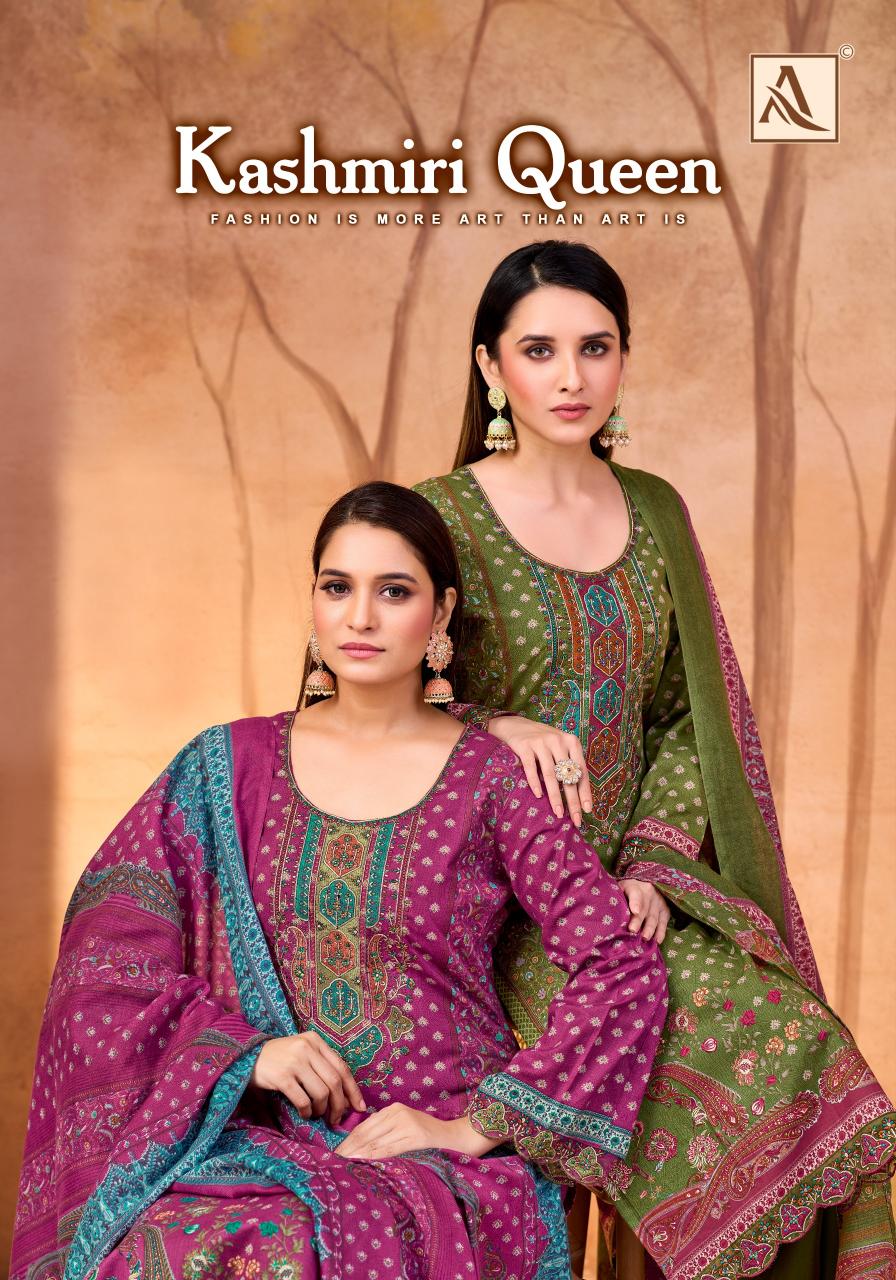 Alok Kashmiri Queen catalog online booking surat dress materials