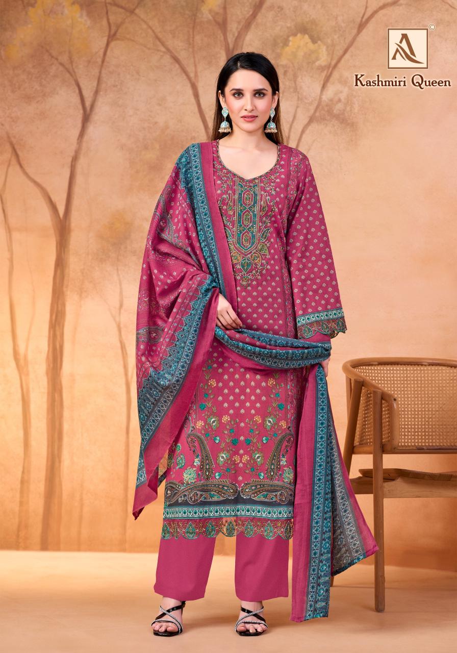 Alok Kashmiri Queen catalog online booking surat dress materials