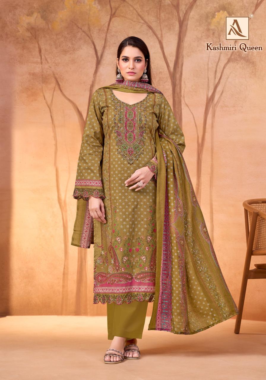 Alok Kashmiri Queen catalog online booking surat dress materials
