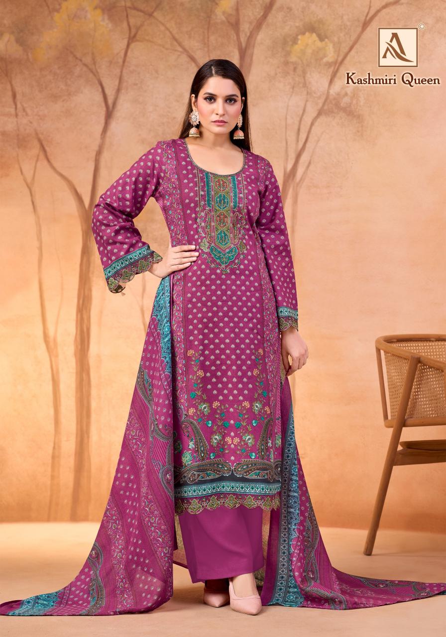 Alok Kashmiri Queen catalog online booking surat dress materials