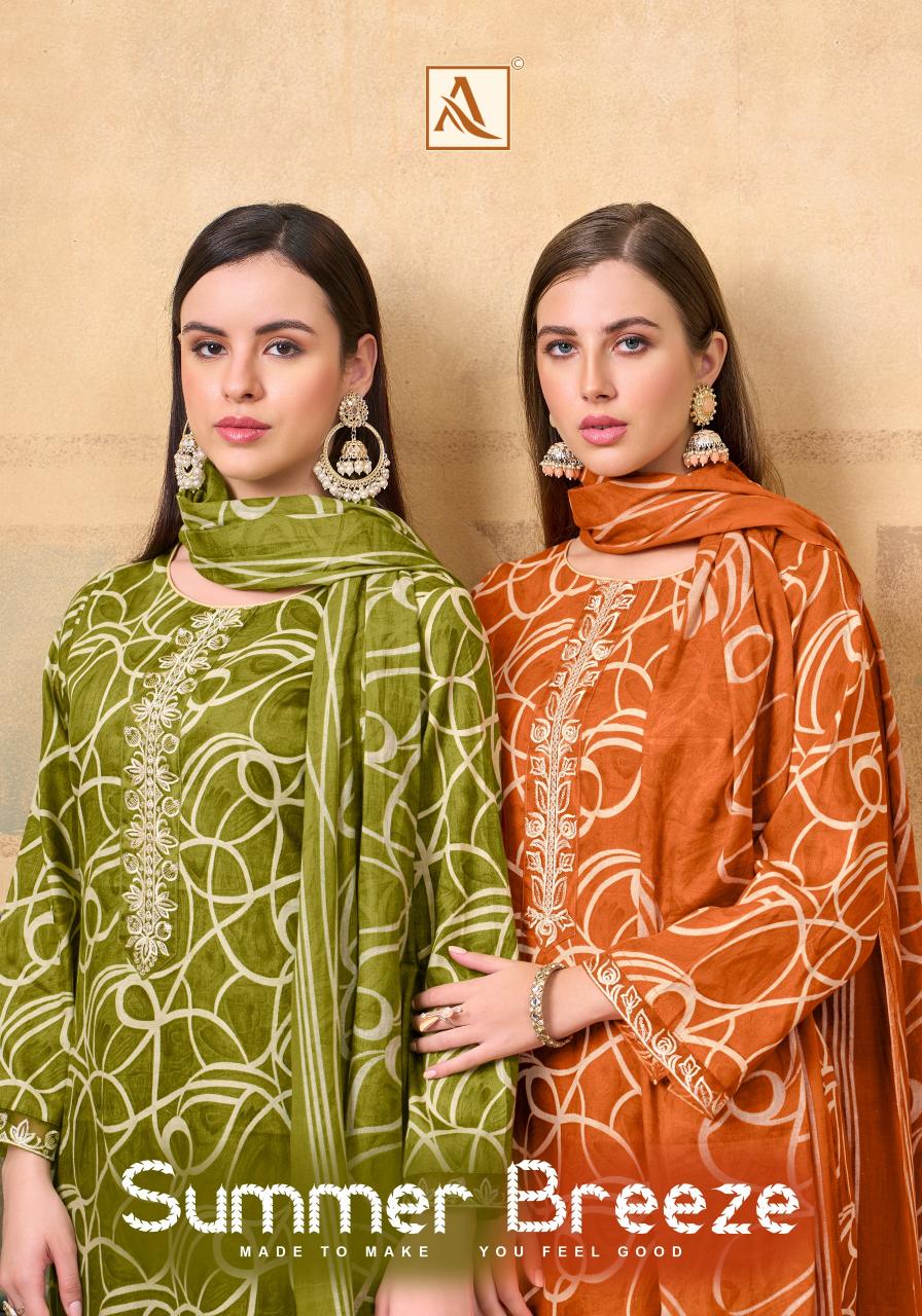Alok Summer Breeze catalog surat dress materials online retail 
