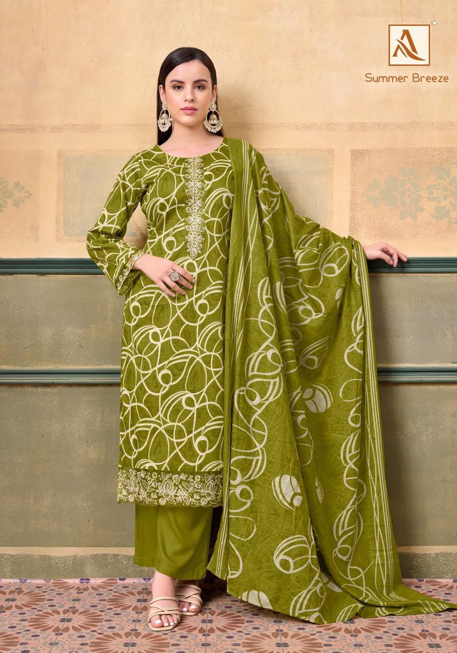 Alok Summer Breeze catalog surat dress materials online retail 