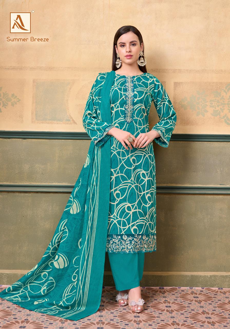 Alok Summer Breeze catalog surat dress materials online retail 