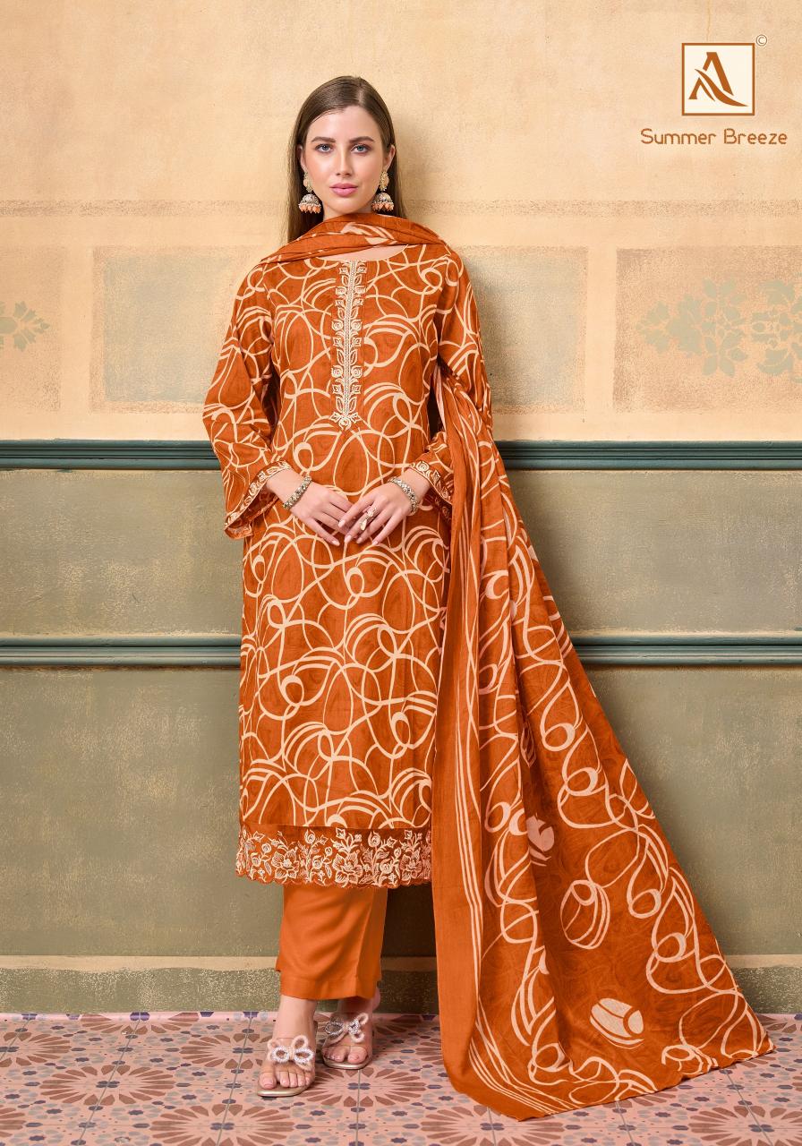 Alok Summer Breeze catalog surat dress materials online retail 