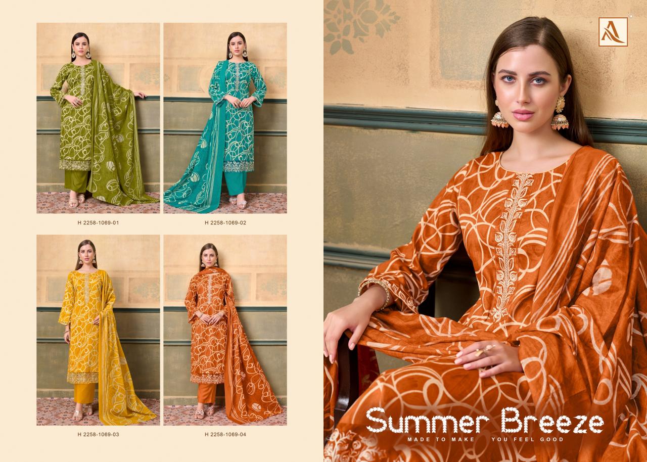 Alok Summer Breeze catalog surat dress materials online retail 