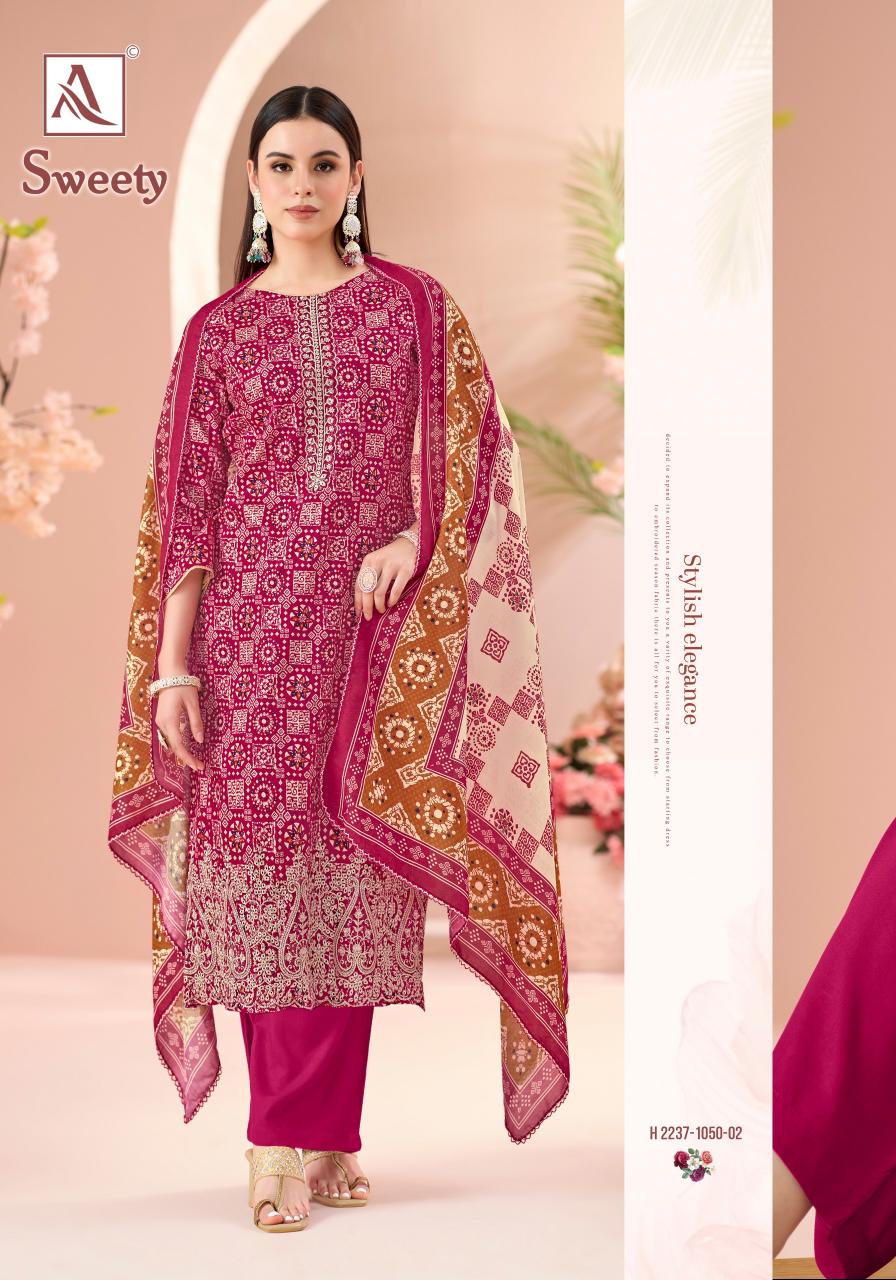 Alok Sweety catalog wholesale dress materials from surat mills