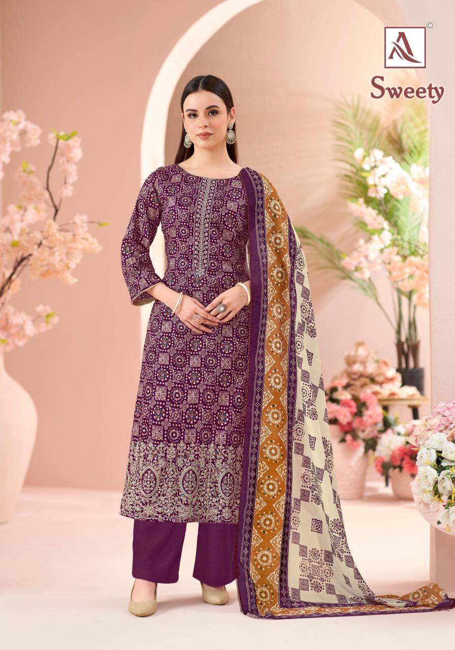 Alok Sweety catalog wholesale dress materials from surat mills
