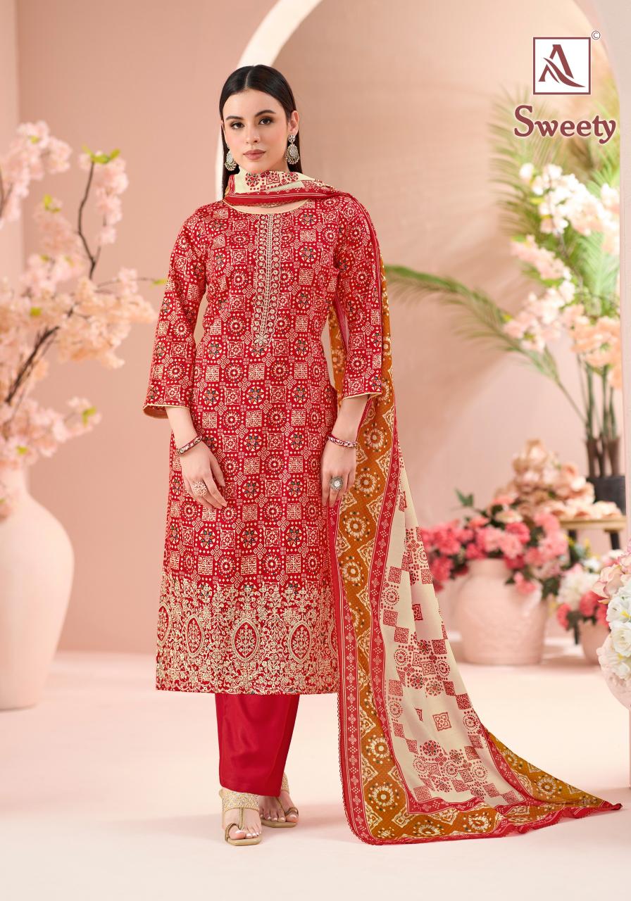 Alok Sweety catalog wholesale dress materials from surat mills
