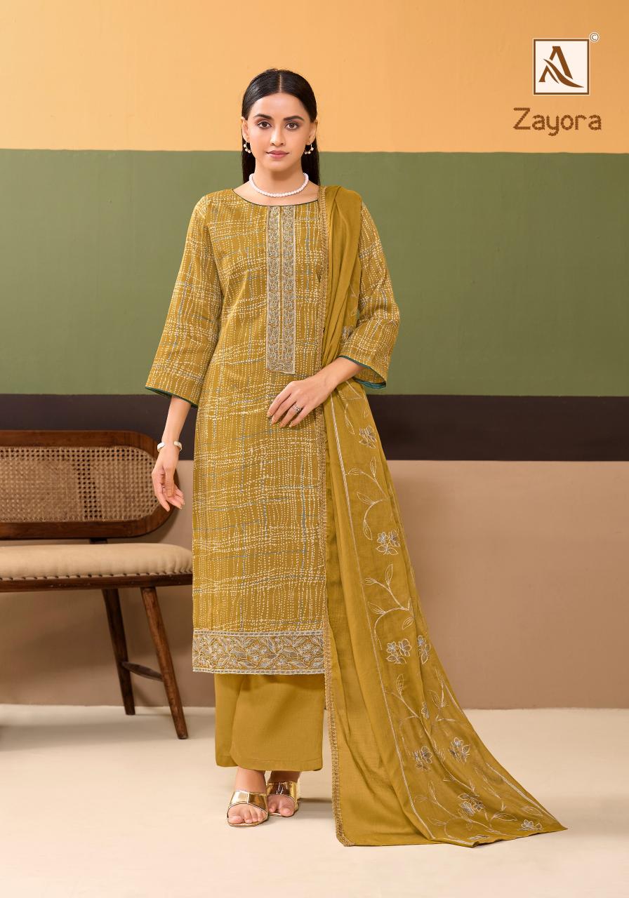 Alok Zayora catalog wholesale dress material surat online