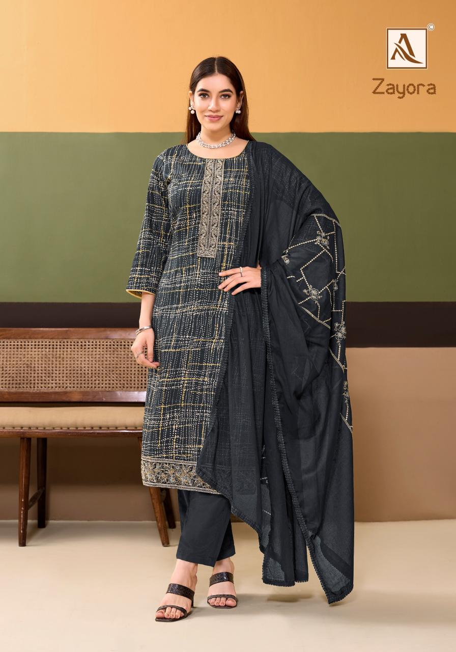 Alok Zayora catalog wholesale dress material surat online